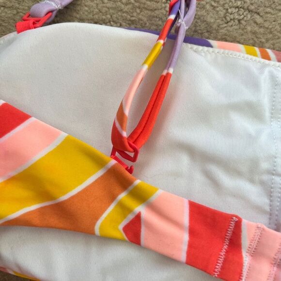 Aerie Neon Multicolor "The Boardwalker Bikini Bathing Suit - Picture 5 of 10